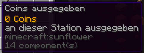 Coins ausgegeben