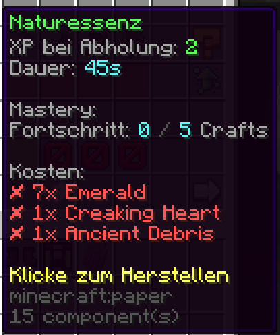 Naturessenz Tooltip