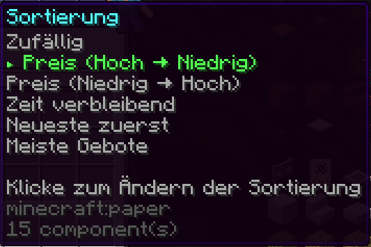 Sortierung